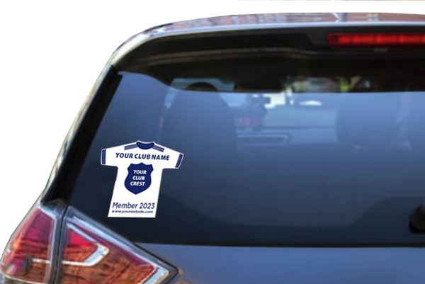 Car Window Stickers - Jersey Shape